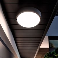 LED-Deckenleuchte 15W Rund für Aussen Ø140 mm IP65 Hublot Schwarz 4000K Neutralweiß von EFECTOLED