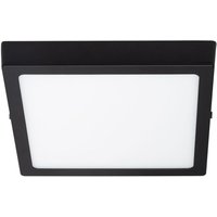 Efectoled - LED-Deckenleuchte 18W Eckig Aluminium 210x210mm Slim cct Wählbar Galán SwitchDimm Schwarz von EFECTOLED