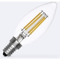 LED-Glühbirne Filament E14 4W 470 lm C35 Vela No Flicker 4000K Neutralweiß von EFECTOLED