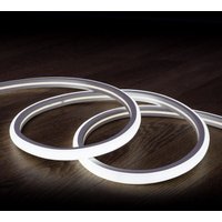 Efectoled - LED-Streifen Neon 7.5 W/m Dimmbar 220V ac 120 LED/m Halbrund 180º Kaltes Weiss IP67 nach Mass Schnitt alle 100cm 20 m von EFECTOLED