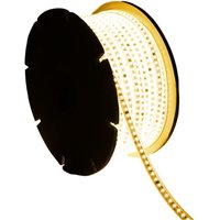 LED-Streifenrolle Dimmbar 220V smd Selbstgleichrichtend 120 LED/m 50m 14W/m 1680lm/m silicone flex Breite 12mm Schnitt 10cm IP67 2200K Superwarm von EFECTOLED