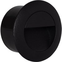 Efectoled - LED-Wandleuchte Aussen 3W Einbau Rund Schwarz Olite 4000K Neutralweiß von EFECTOLED