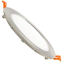 Efectoled - led Einbaustrahler flach 12W Rund SuperSlim Silber Ausschnitt ø 155mm 4000K Neutralweiß von EFECTOLED