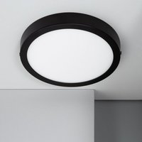 Efectoled - LED-Deckenleuchte 18W Rund Aluminium Ø210mm Slim cct Wählbar Galán SwitchDimm Schwarz von EFECTOLED