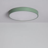LED-Deckenleuchte 24W Rund Metall Ø400 mm CCT Wählbar Iris Seladongrün von EFECTOLED
