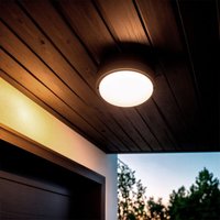 Efectoled - LED-Deckenleuchte 25W Rund für Aussen Ø175 mm IP65 Hublot Schwarz 4000K Neutralweiß von EFECTOLED