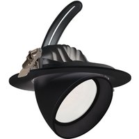 LED Downlight Einbaustrahler Schwenkbar Rund 48W OSRAM 120 lm/W Schwarz LIFUD No Flicker No Flicker 3000K Warmweiß von EFECTOLED