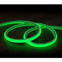 Efectoled - LED-Streifen Neon Dimmbar 220V Grün Halbrund 180° 7.5W/m Schnitt 100cm IP67 nach Maß 10 m von EFECTOLED