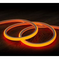 Efectoled - LED-Streifen Neon 7.5 W/m Dimmbar 220V ac 120 LED/m Halbrund 180º Orange IP67 nach Mass Schnitt alle 100 cm 3 m von EFECTOLED