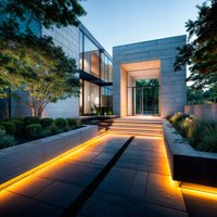 LED-Streifen Neon Dimmbar 220V Orange Halbrund 180° 7.5W/m Schnitt 100cm IP67 nach Maß 50 m von EFECTOLED