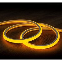LED-Streifen Neon Dimmbar 220V Gelb Halbrund 180° 7.5W/m Schnitt 100cm IP67 nach Maß 10 m von EFECTOLED