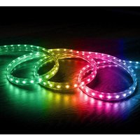 LED-Streifen RGB mit IR-Fernbedienung 220V AC 60 LEDs/m IP65 nach Maß Breite 16mm Schnitt alle 100cm 11 m von EFECTOLED