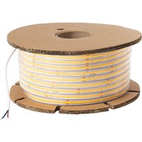 LED-Streifenrolle Dimmbar 220V cob Selbstgleichrichtend 560 LED/m 50m 14W/m 1250lm/m silicone flex Breite 10mm Schnitt 10cm IP65 4000K Neutralweiß von EFECTOLED
