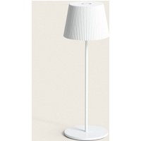 Efectoled - LED-Tischlampe 1.2W Tragbar Aussen Aluminium mit wiederaufladbarem USB-Akku Willox Weiß von EFECTOLED