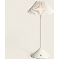 Efectoled - LED-Tischlampe 3W Tragbar Metall mit wiederaufladbarem USB-Akku Denwa Beige von EFECTOLED