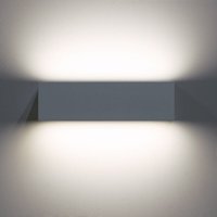 LED-Wandleuchte 10W Aussen Doppelseitige Beleuchtung Rechteckig Weiss Lena 4000K Neutralweiß von EFECTOLED