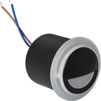 LED-Wandleuchte 3W Einbau Rund Schwarz Occulare 2700K Warmweiß von EFECTOLED