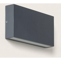 LED-Wandleuchte Aussen 10W Aluminium Doppelseitige Beleuchtung cct Wählbar Brooky m Anthrazit von EFECTOLED