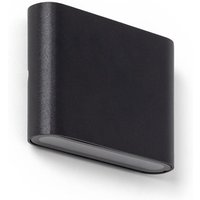 LED-Wandleuchte Aussen 6W Aluminium Quadratisch Doppelseitige Beleuchtung Luming Schwarz 2700K Warmweiß LED-Wandleuchte Aussen 6W Aluminium Quadratisch Doppelseitige Beleuchtung Luming Schwarz 2700K Warmweiß von EFECTOLED