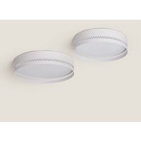 LED-Deckenleuchte 40W Metall Walital l Weiß von LEDKIA