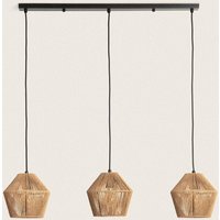 Pendelleuchte Geflochtenes Papier Kirito 3 Strahler Natürlich Pendelleuchte Geflochtenes Papier Kirito 3 Strahler Natürlich von LEDKIA