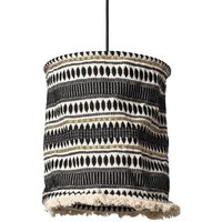 Pendelleuchte aus Baumwolle Rarámuri Weiß / Schwarz Pendelleuchte aus Baumwolle Rarámuri Weiß / Schwarz von LEDKIA