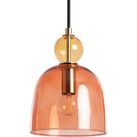 Pendelleuchte aus Metall und Glas Mono-Baudelaire Rot von EFECTOLED