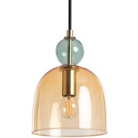 Pendelleuchte aus Metall und Glas Mono-Baudelaire Bernstein von EFECTOLED
