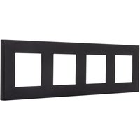 Efectoled - Rahmen pc 4 Module Modern Schwarz für Modern Touch-Schalter von EFECTOLED