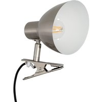 Schreibtischlampe Flexo aus Metall mit Klemme Yarbo Nickel von EFECTOLED