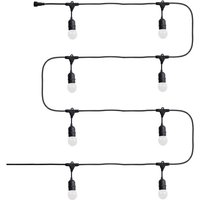 Set Girlande Waterproof 5.5m Schwarz + 8 LED-Glühbirnen E27 G45 3W Farbig Weiß Set Girlande Waterproof 5.5m Schwarz + 8 LED-Glühbirnen E27 G45 3W Farbig Weiß von EFECTOLED