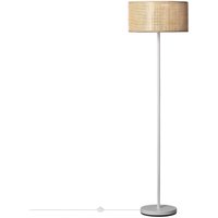 Stehlampe Rattan und Metall Baracoa Weiß von EFECTOLED