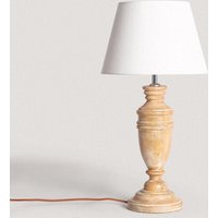 Efectoled - Tischlampe aus Holz Hausa iluzzia Weiß von EFECTOLED