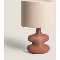 Efectoled - Tischlampe aus Keramik Serly Braun von EFECTOLED