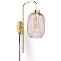 Wandlampe aus Metall und Glas Belino Rosa Wandlampe aus Metall und Glas Belino Rosa von LEDKIA