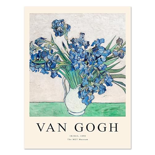 EFEMIR Van Gogh Abstraktes Poster Vintage Blumen Wandkunst Van Gogh Leinwand Malerei und ästhetische Drucke Home Wohnzimmer Dekor Bild 40x60cm Kein Rahmen von EFEMIR