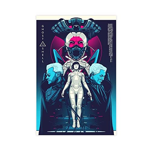 EFEZAC Ghost in The Shell Anime Filmposter 2 Leinwand Poster Schlafzimmer Dekor Sport Landschaft Büro Zimmer Dekor Geschenk Rahmen Stil 30 x 45 cm von EFEZAC