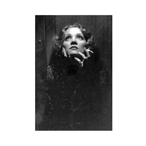 EFEZAC Marlene Dietrich Poster 5 Leinwandposter Wandkunst Dekor Bild Gemälde für Wohnzimmer Schlafzimmer Dekoration Rahmen Stil 30 x 45 cm von EFEZAC