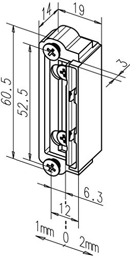 Türöffneraustauschstück 1418-13 ProFix 2 univ.Daue rent.nein DIN L/R ASSA ABLOY von EFF-EFF