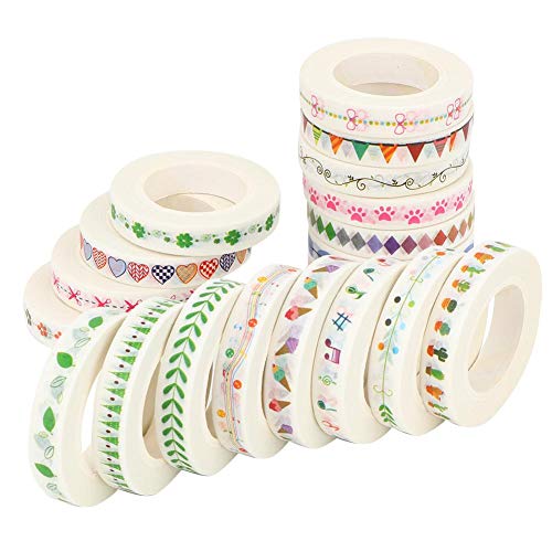 EFFACER 【𝐎𝐬𝐭𝐞𝐫𝐧】 Sticker Tape, ungiftiges Washi Tape, für zu Hause Plastik Postkarten Tagebücher Glas von EFFACER