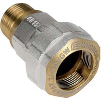 Kronos push Messing-Klemmverbinder mit ag - für Stahlrohr ø 26,9 mm x 3/4 Zoll ag (dn 20) dvgw acs von EFFEBI SPA