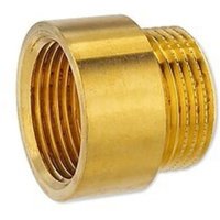 Messing Gewindefitting-Hahnverlängerung 1/2'' x 15 mm Messing Gewindefitting-Hahnverlängerung 1/2'' x 15 mm von EFFEBI