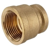 Messing Gewindefitting-Reduziermuffe 1/2'' IG x 3/8'' IG Messing Gewindefitting-Reduziermuffe 1/2'' IG x 3/8'' IG von EFFEBI