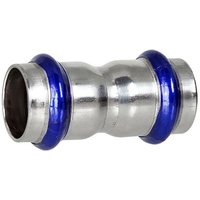Press-Muffe - 15 mm - für Edelstahlrohre - DVGW-zertifiziert - für V-Kontur von EFFEBI