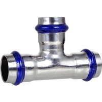 Press-T-Stück 15 - 15 - 15 mm - für Edelstahlrohre - DVGW-zertifiziert - für V-Kontur Press-T-Stück 15 - 15 - 15 mm - für Edelstahlrohre - DVGW-zertifiziert - für V-Kontur von EFFEBI