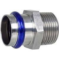 Press-Übergang 18 mm - 3/4 Zoll AG - für Edelstahlrohre - DVGW-zertifiziert - für V-Kontur Press-Übergang 18 mm - 3/4 Zoll AG - für Edelstahlrohre - DVGW-zertifiziert - für V-Kontur von EFFEBI