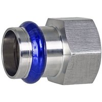 Press-Übergang 22 mm - 3/4 Zoll IG - für Edelstahlrohre - DVGW-zertifiziert - für V-Kontur Press-Übergang 22 mm - 3/4 Zoll IG - für Edelstahlrohre - DVGW-zertifiziert - für V-Kontur von EFFEBI