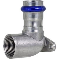 Press-Wandwinkel 90° - 18 mm - 1/2 Zoll IG - für Edelstahlrohre - DVGW-zertifiziert - für V-Kontur Press-Wandwinkel 90° - 18 mm - 1/2 Zoll IG - für Edelstahlrohre - DVGW-zertifiziert - für V-Kontur von EFFEBI