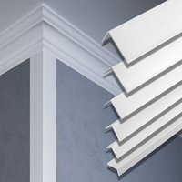 2 Meter Winkelleiste PVC Kunststoff Effector F Profile:25x25mm - F16 von HEXIM