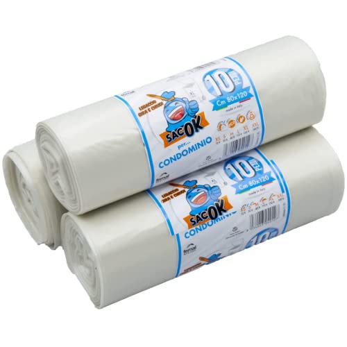 30 sacchi spazzatura trasparenti, sacchi immondizia raccolta differenziata, sacchi trasparenti grandi resistenti, sacchi spazzatura, sacchi trasparenti, sacchi rifiuti per pattumiera 120 L (30 sacchi) 30 sacchi spazzatura trasparenti, sacchi immondizia raccolta differenziata, sacchi trasparenti grandi resistenti, sacchi spazzatura, sacchi trasparenti, sacchi rifiuti per pattumiera 120 L (30 sacchi) von EFFENNE group